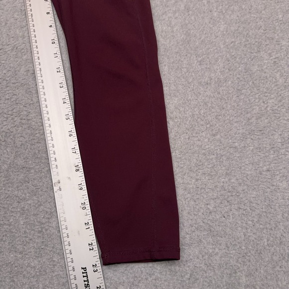 Fabletics Oasis PureLuxe High-Waisted 7/8 Leggings Women's Small Red Gym Stretch - Picture 7 of 10